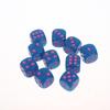 10Pcs Colorful Dice Acrylic Round Corner Cubes Dot Drinking Game Dice Accessories