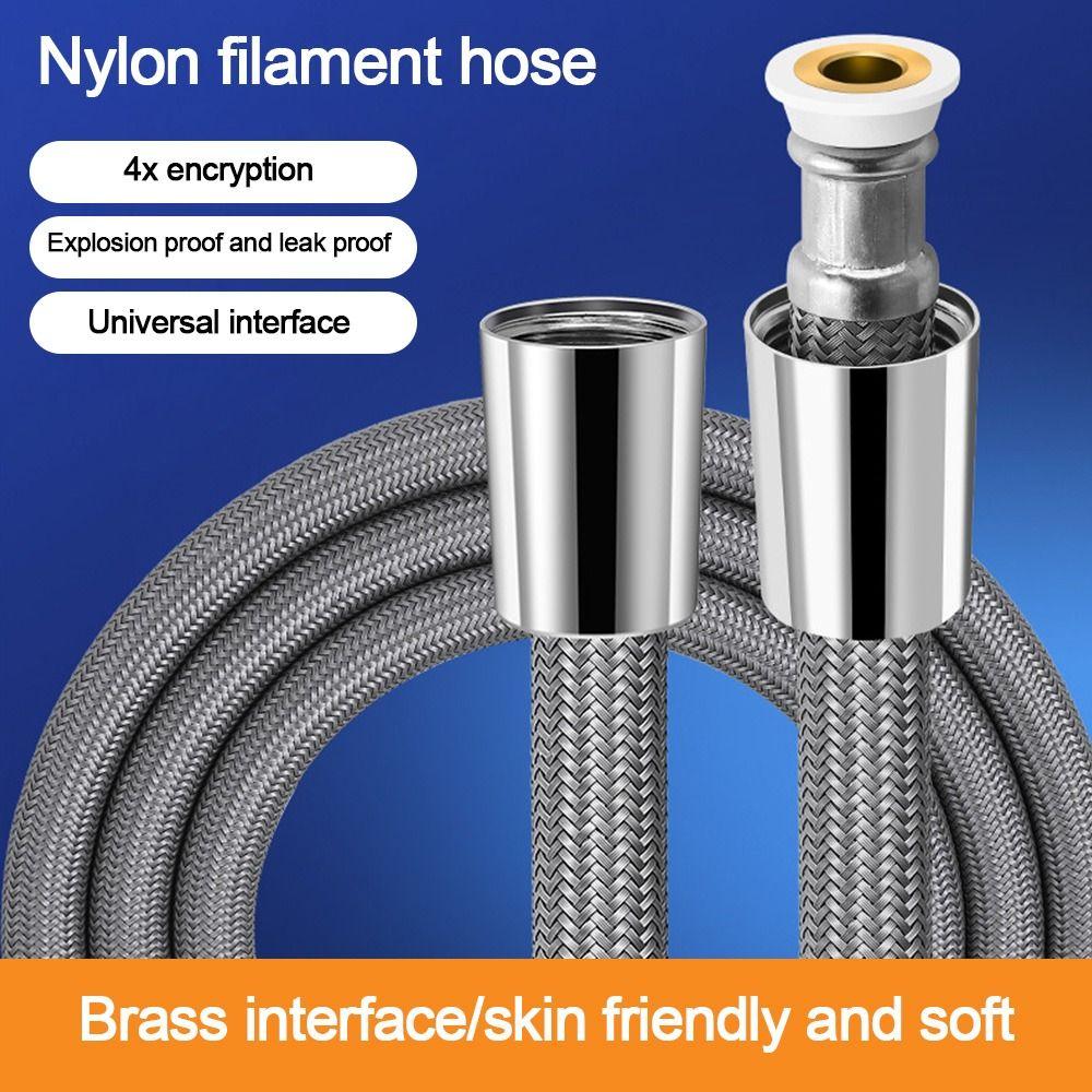 Anti Winding Handheld Shower Hose GI/2 Bath Shower Nylon Pipe Shower Tube  Bathroom Accessories