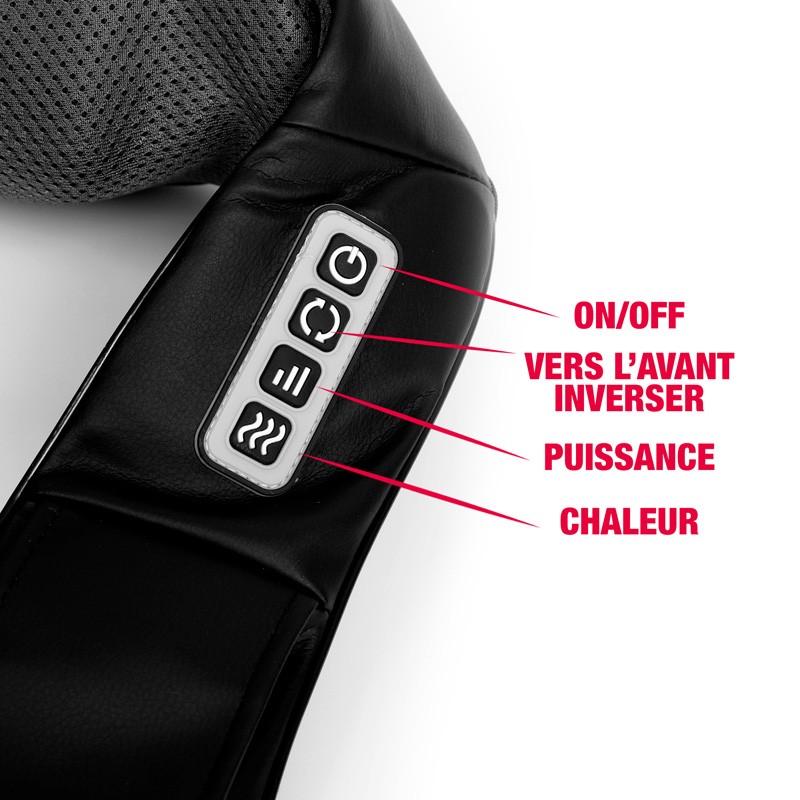 Yoghi – Masseur De Pieds Shiatsu – Noir - 18 Têtes – Chauffage Infrarouge – Surface Lavable – 32w