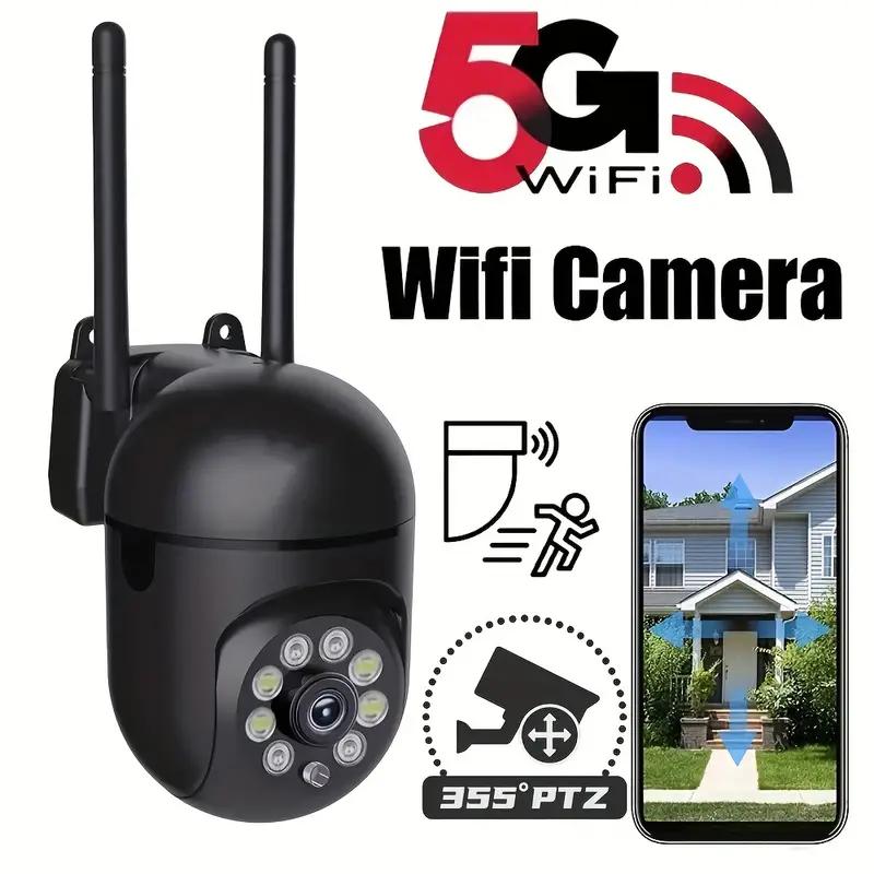 

Камеры безопасности 1080P WiFi PTZ CCTV IR NetCam 355°View с полноцветной камерой ночного видения Беспроводная скоростная купольная камера Приложение Easelife