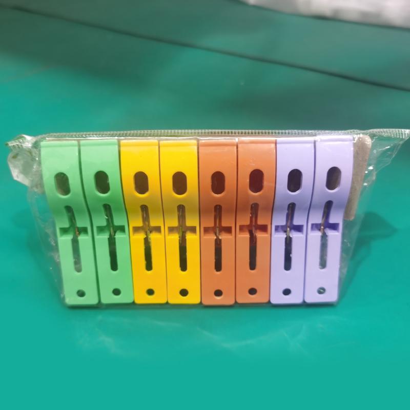 8ps/set Hanger Clips Large Plastic Windproof Beach Towel Clothes Pins Spring Clamp Clothespin Powerful Hot New Cheap