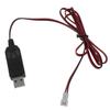 100cm Universelles USB 5V 2A auf 4.2V 1A 2-Pin XH 2.54mm Ladekabel für 3.7V Lithium-Akkupack Spielzeug und mehr