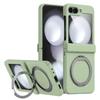 Full Coverage Magnetic Snap Case With 360 Rotating Stand Galaxy Z Flip 6 5 4 3 TPUPC Hybrid Shockproof Anti-Scratch