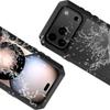 Luxury Heavy Duty Case for IPhone 17 16 15 Pro Max Plus Metal Heavy Duty 360 Full Body Shockproof Armour Protective Cover Fundas