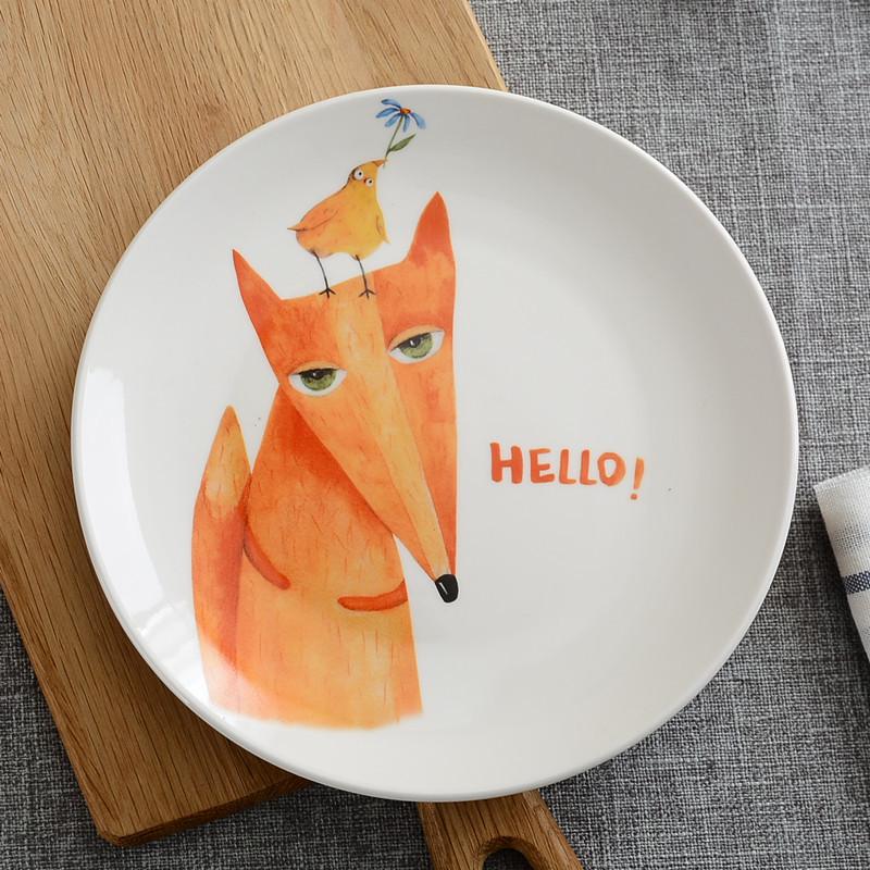 Ceramic Round Steak Plate Set - Customizable with Logo