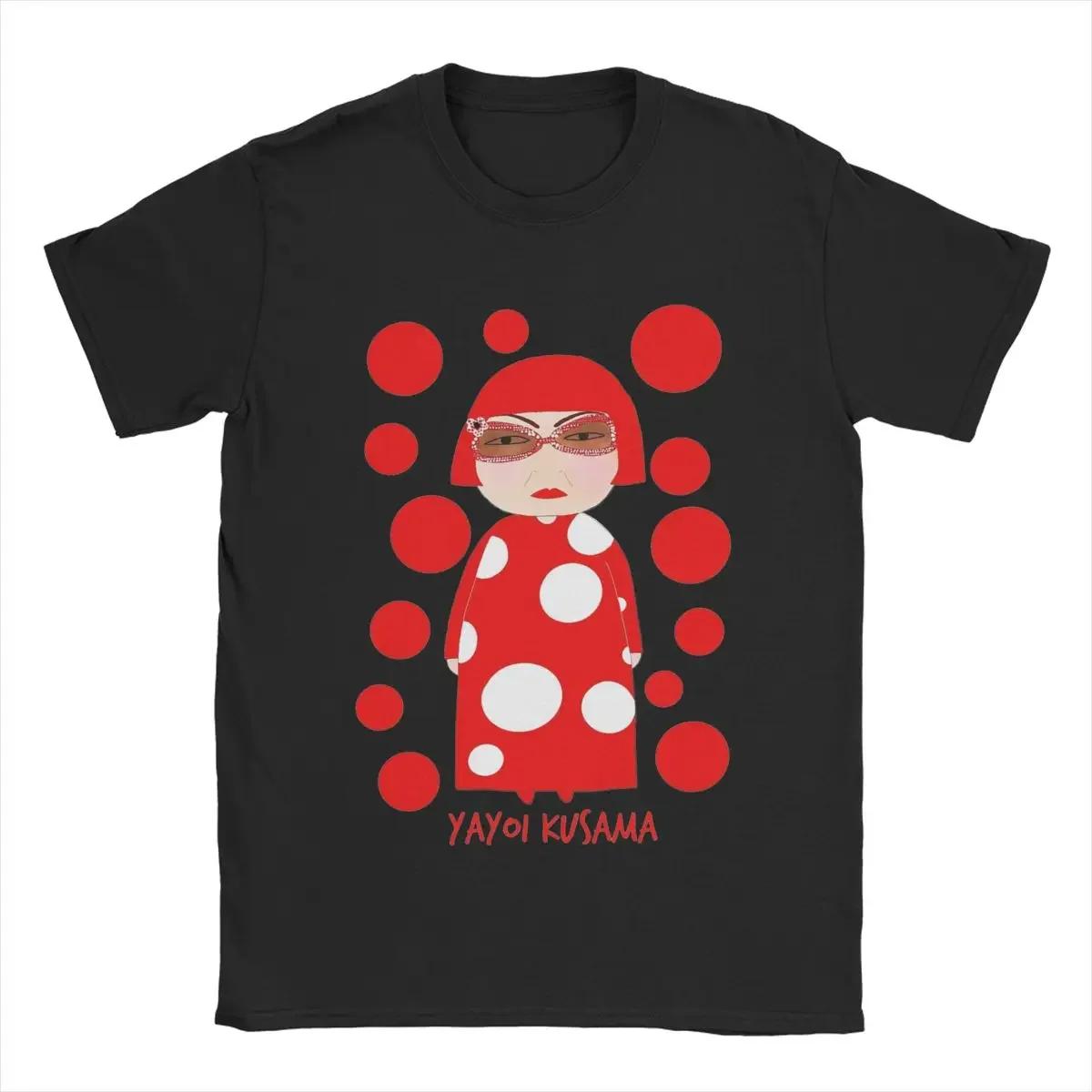 

Женская футболка Yayoi Kusama Одежда Уникальные футболки с коротким рукавом и круглым вырезом Новое поступление Футболка Графические футболки Эстетичная одежда S