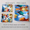 Colorful Cartoon Characters. Bedding Duvet Cover Sets Duvet Covers Pillowcases Gifts (1 * Duvet Cover 2 * Pillowcases, Without Duvet Insert)