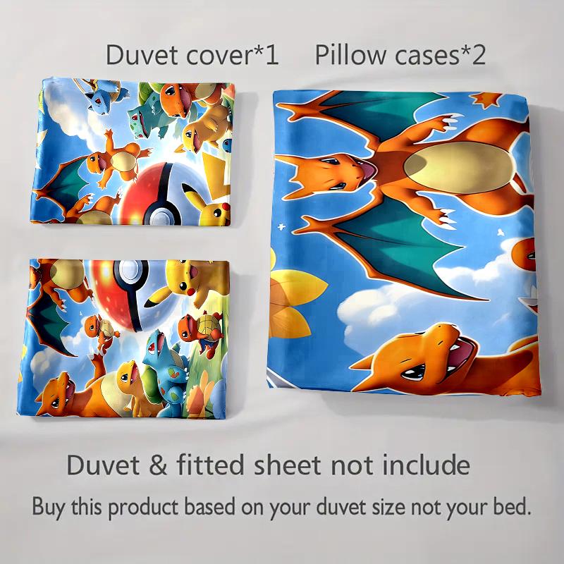 Colorful Cartoon Characters. Bedding Duvet Cover Sets Duvet Covers Pillowcases Gifts (1 * Duvet Cover 2 * Pillowcases, Without Duvet Insert)