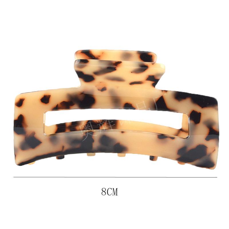 

Матовый большой ацетатный зажим-краб для волос - Аксессуар для захвата волос на затылке Styles Constantly Updating