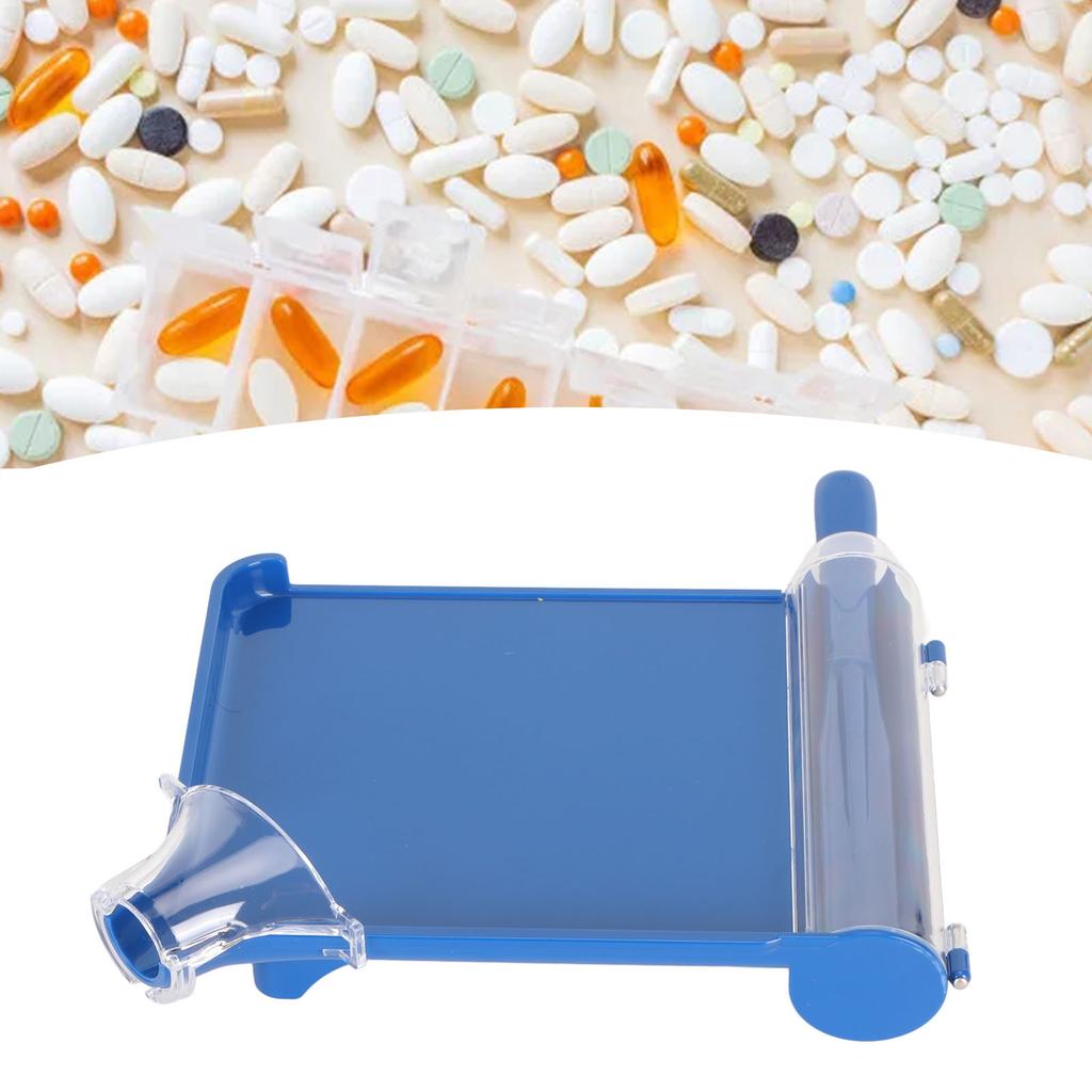Tablet Count Tray with Spatula Plastic Right Hand Capsule Counting Tray for Pharmacy Blue