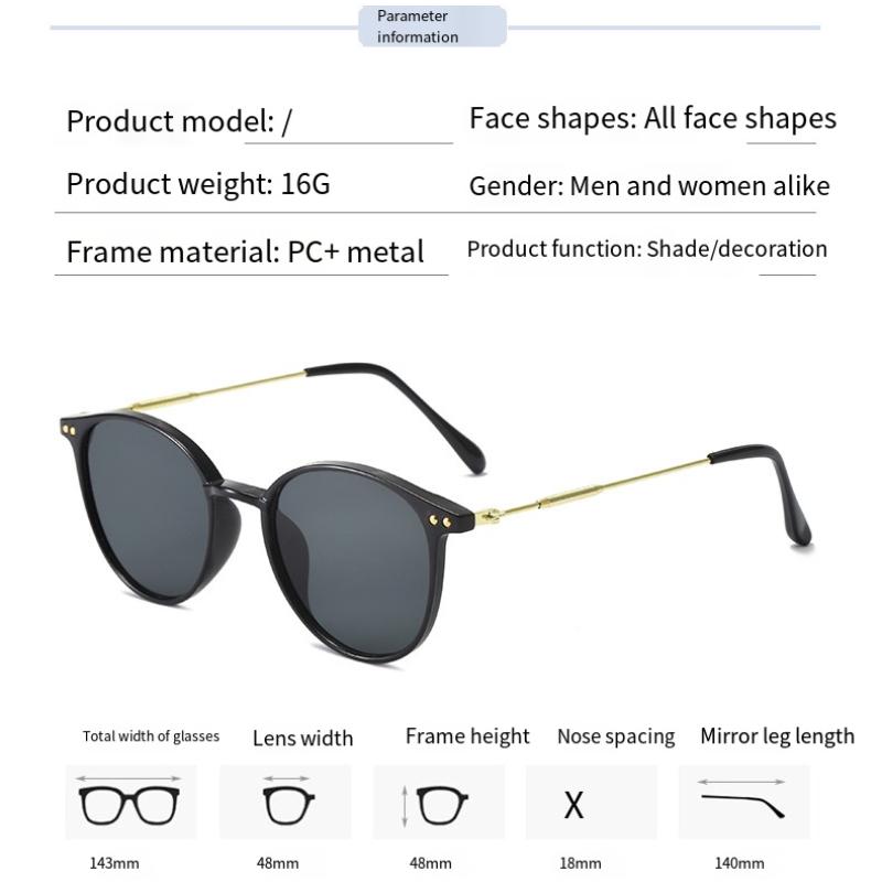 Round Vintage Polarized Sunglasses Women Retro Luxury Designer Sun Glasses for Women's Sunglass Shades UV