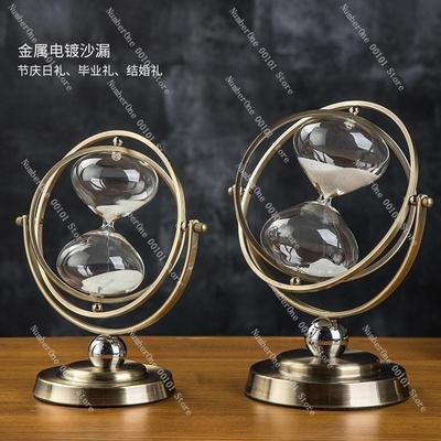 Sanduhr, Nordische Kreative Kunst, Personalisierte Geschenkidee mit Exquisitem Globus und Drehendem Sand für die Heimdekoration