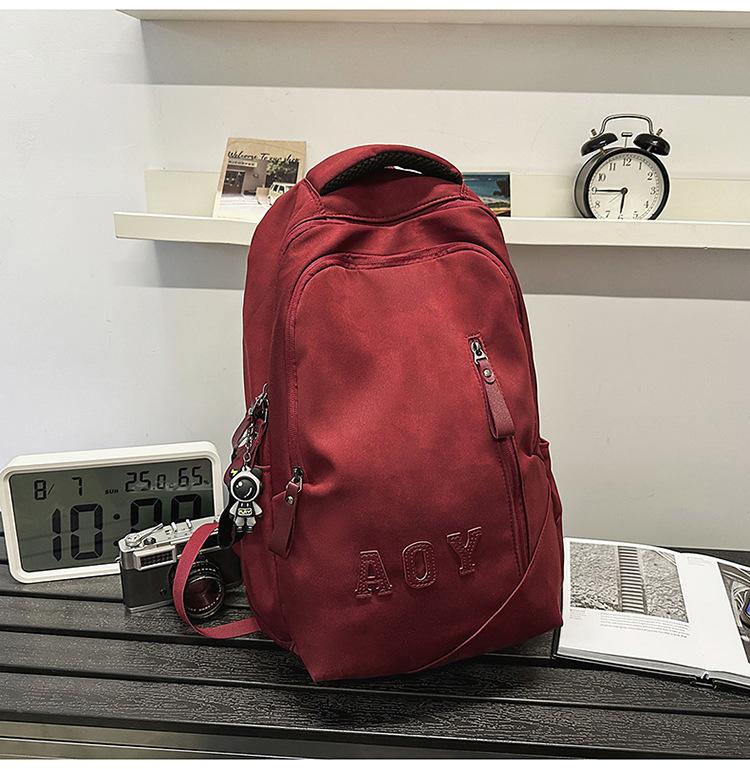 School bag high value dark lines gradual change color junior high school students lightweight versatile leisure outdoor