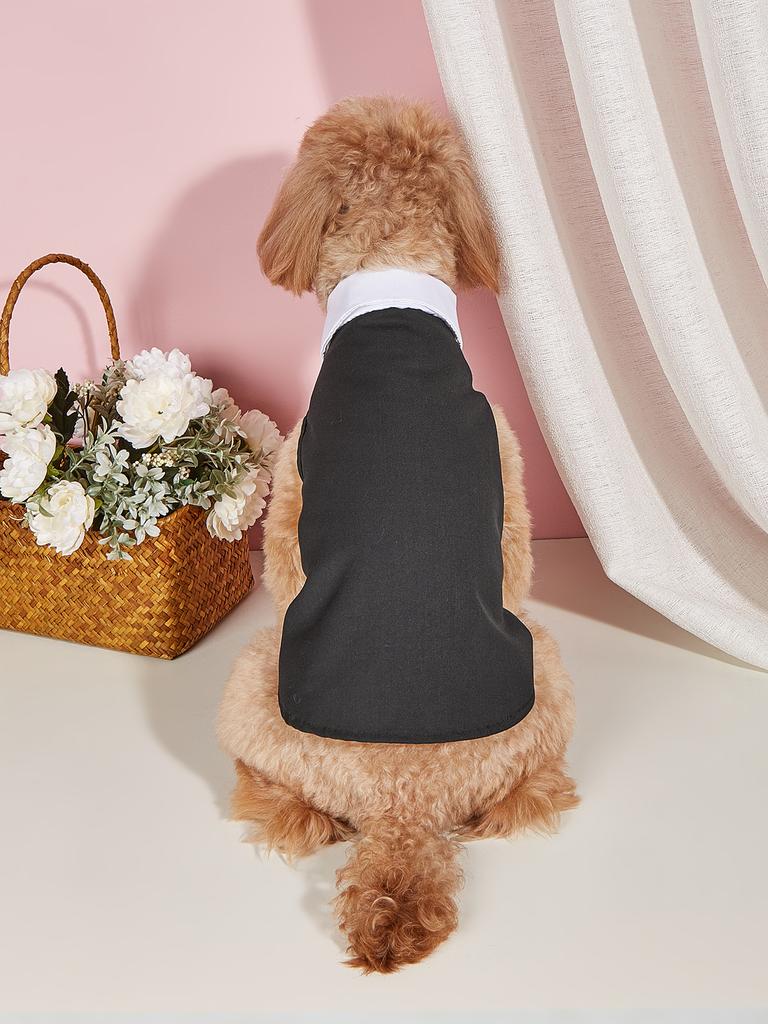Hunde Tanktop Hunde Weste Katze Hund Welpe Schleife T-Shirts Kleidung für Kleine Hunde Kätzchen für Hochzeit
