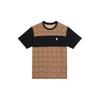 Ss22 Logo All Over Print Spliced Short Sleeve T-Shirt Men Tops Khaki C9602-OFZ