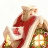 Incense Burner Holder Christmas Cabin Tabletop Decor Log Cabin Incense Burner For House Home Living Room Meditation Spa Holiday