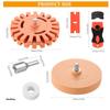 Auto Repair Paint Tool 15/20mm Foil Eraser Polishing Eraser Wheel Decal Remover Rubber Eraser Wheel To Remove Foil Glue Stickers