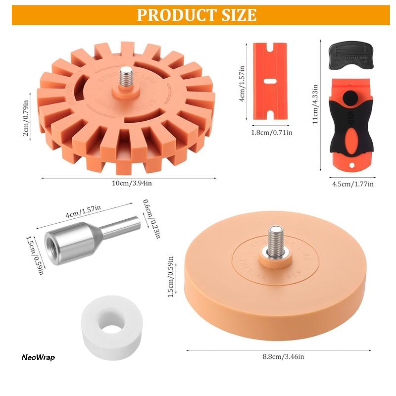Auto Repair Paint Tool 15/20mm Foil Eraser Polishing Eraser Wheel Decal Remover Rubber Eraser Wheel To Remove Foil Glue Stickers