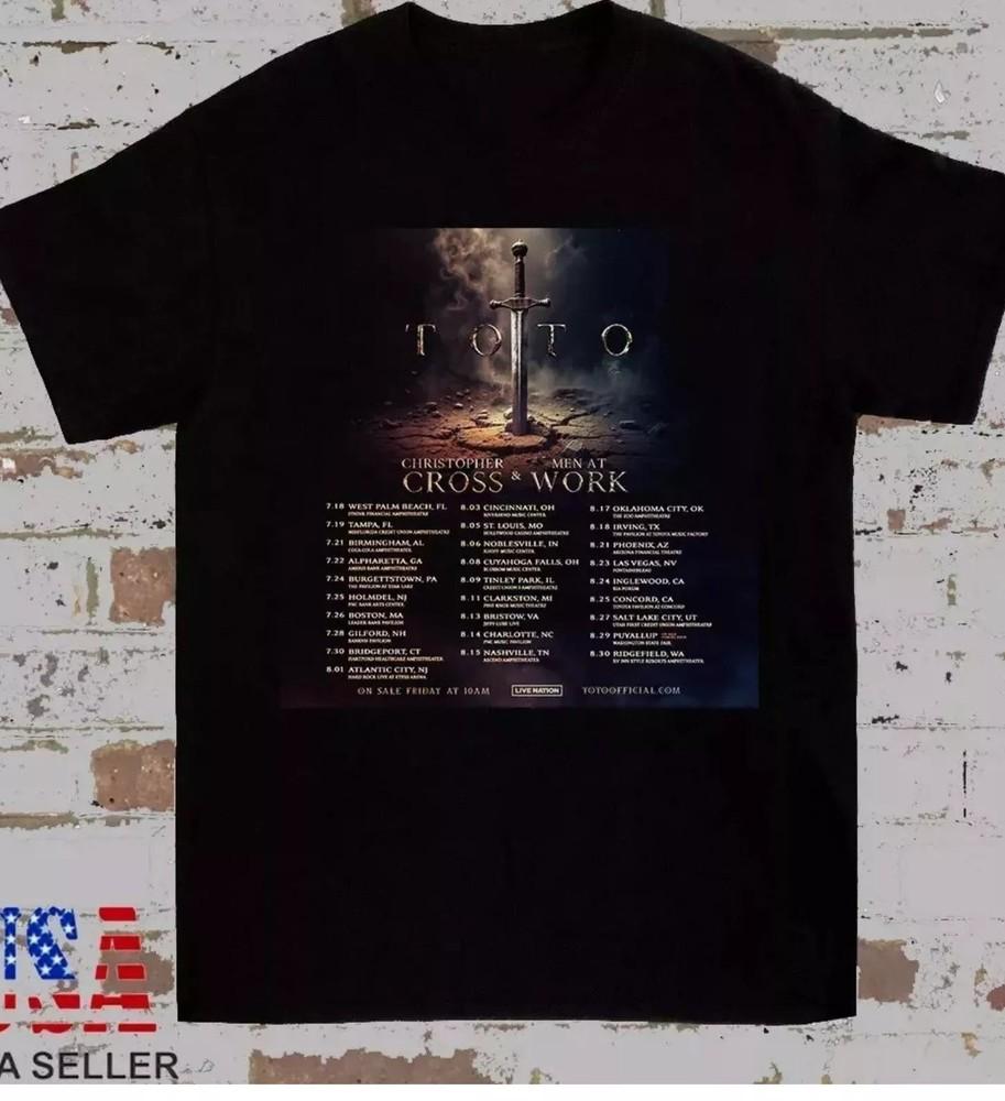 Toto Band Men At Work Tour 2025 North America T-Shirt full size TU108 Unisex T-Shirt M