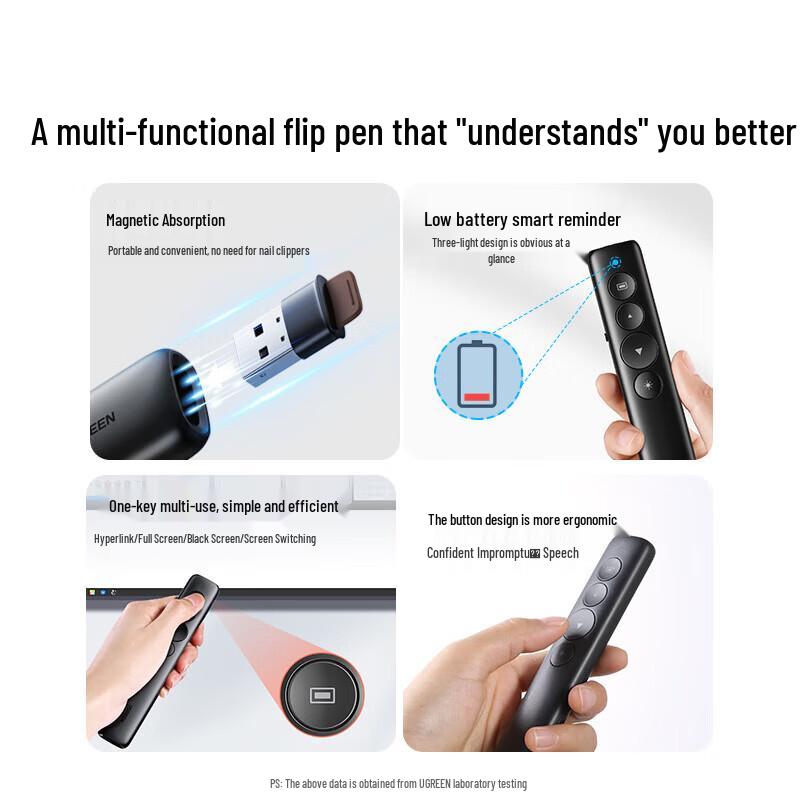 UGREEN Rechargeable Laser Presentation Remote