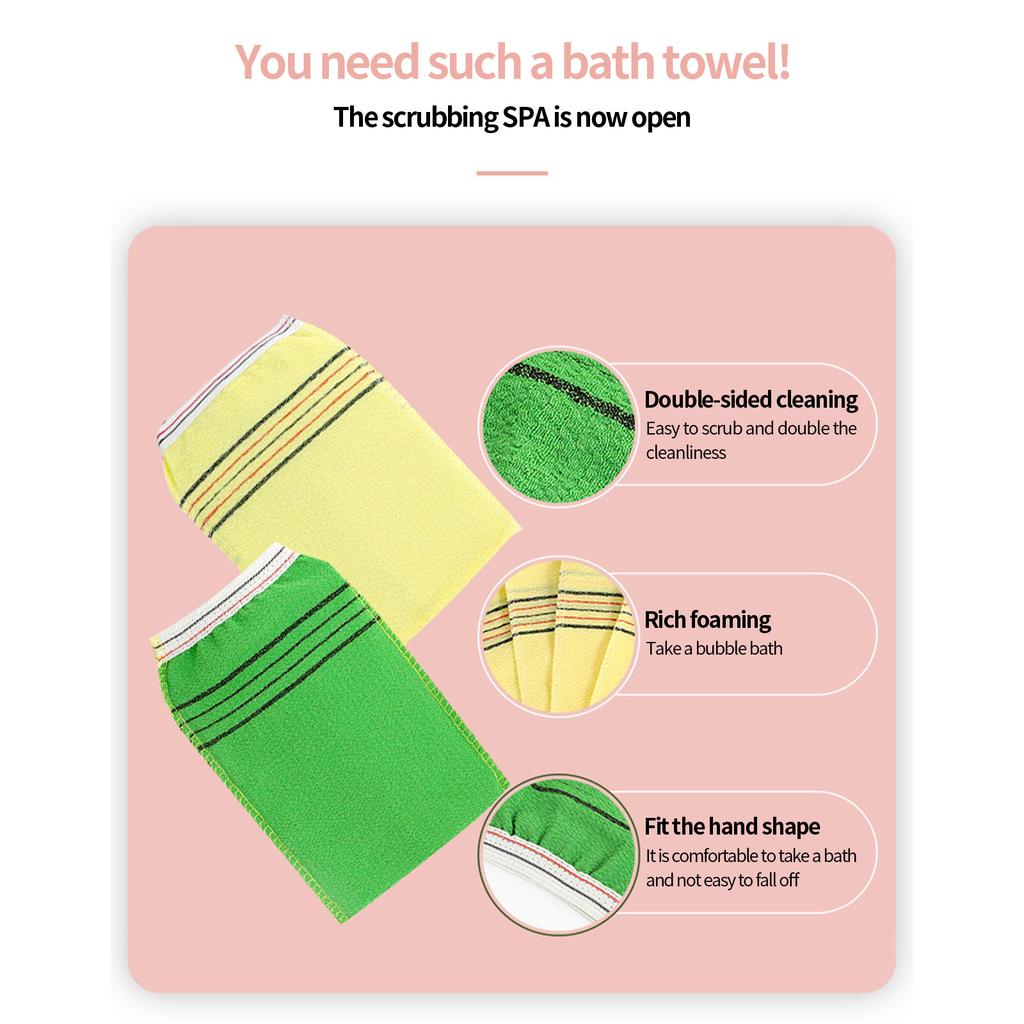 1Pc Extra Thick Bath Towel for Adults Super Absorbent Quick Dry Scrubbing Dust Removing Dirt Soft Home Bathing Accessory for Shower Spa Gym