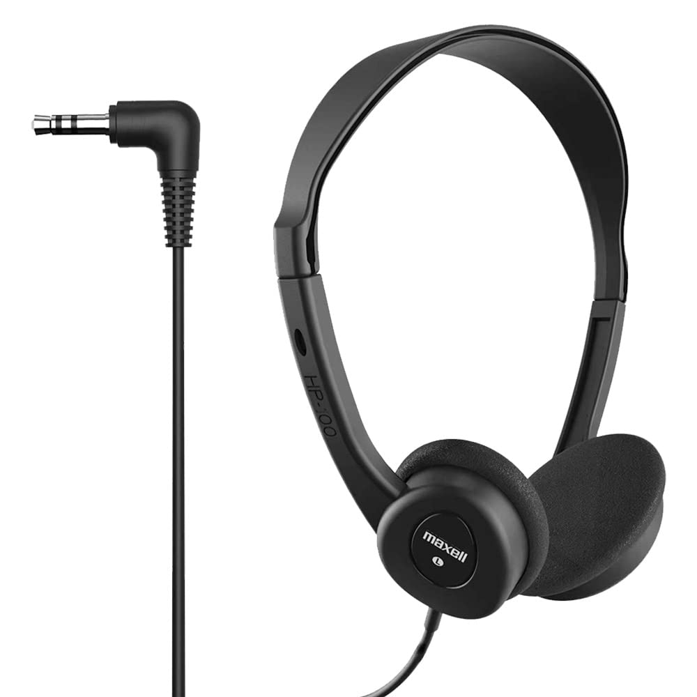 

Maxell 190319 HP-100 Lightweight Stereo Headphones, Black by Maxell [item]