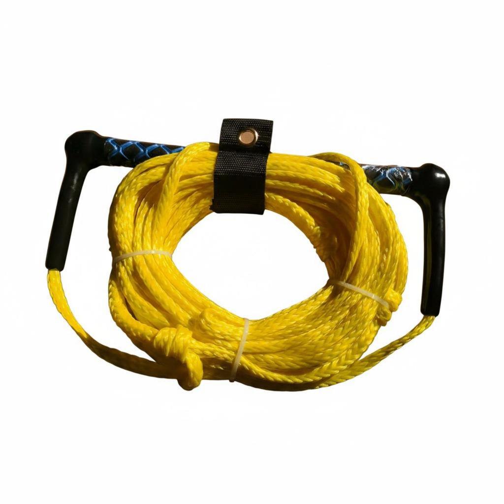 Anti Slip Handle Wakeboard Towing Line 75ft Rope for Boating Watersports and
