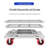 Folding Logistics Mesh Utility Cart
