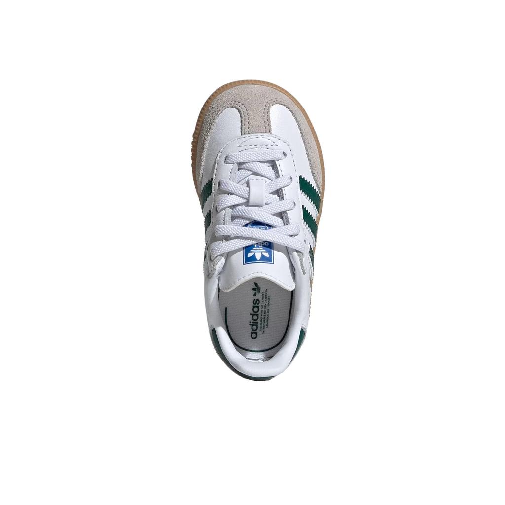 Adidas Samba OG I White Collegiate Green Gum Baby Sneakers Cloud-White IE1337