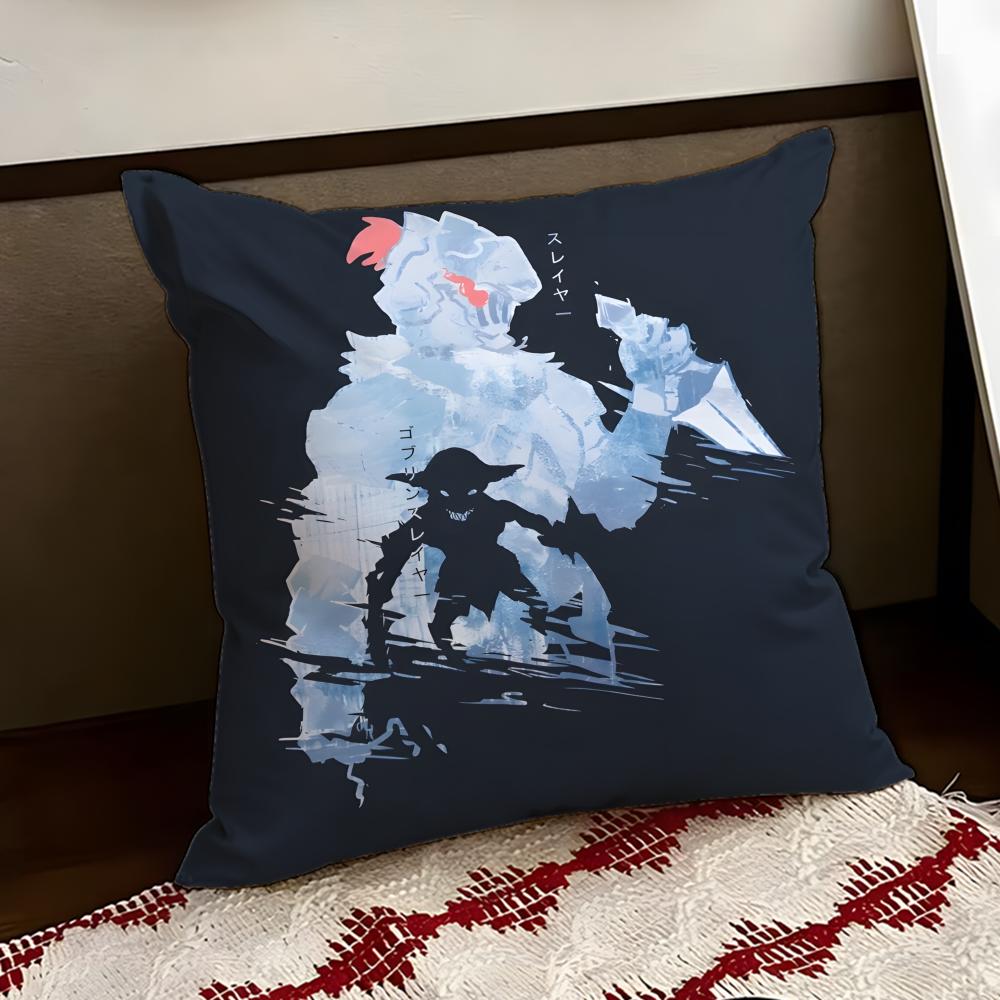 GGoblin Anime SSlayer Cushion Cover Reversible Soft Durable Pillow Cover Home Car MultiScene Use for Daily Comfort