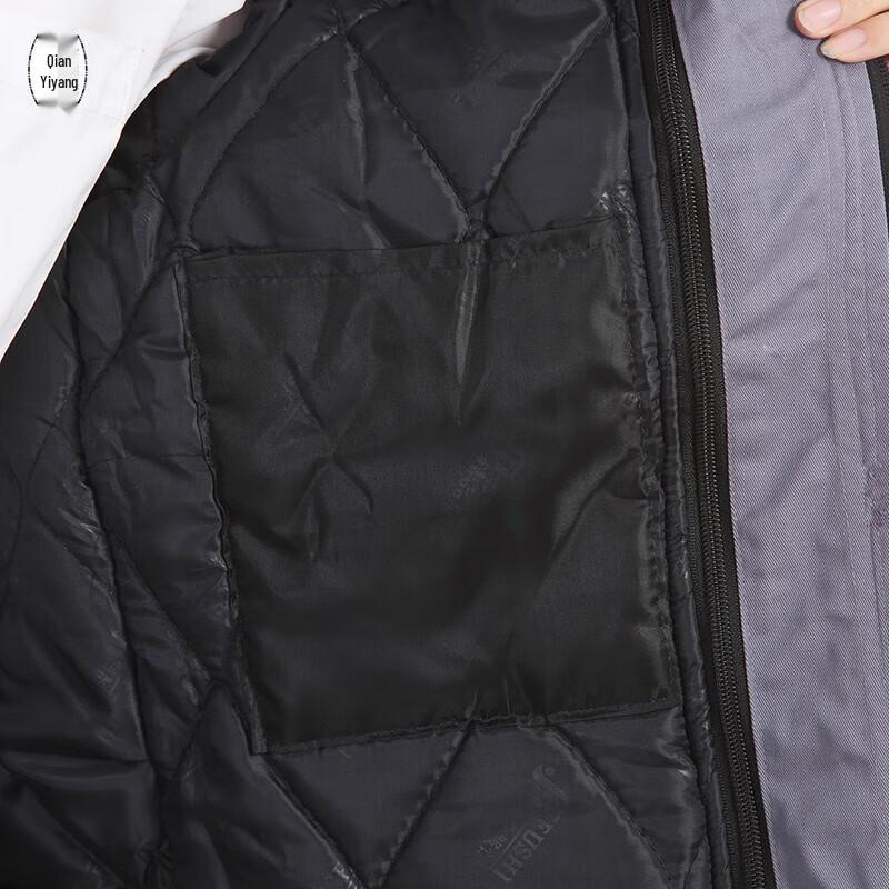 Men's Thickened Winter Work Jacket with Reflective Strips