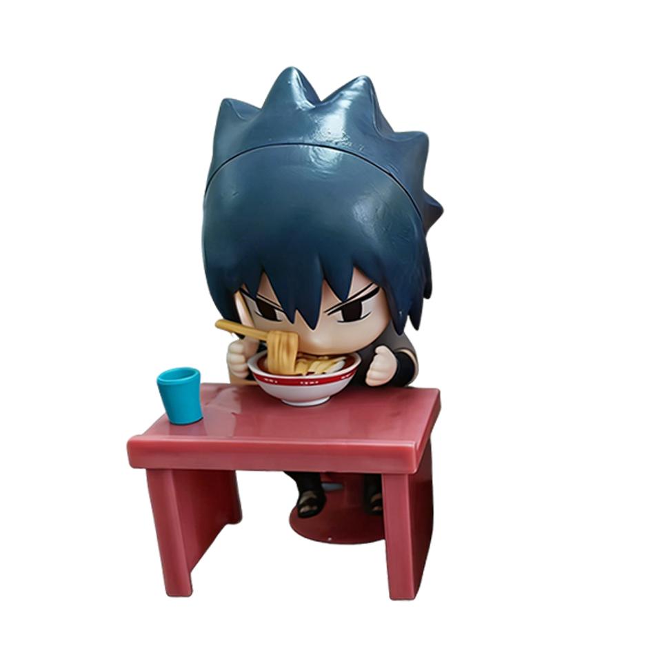 Naruto Shippuden Ramen Theme Series - Chibi Mini PVC Anime Figures - Sasuke Uchiha & Naruto Toy Gifts