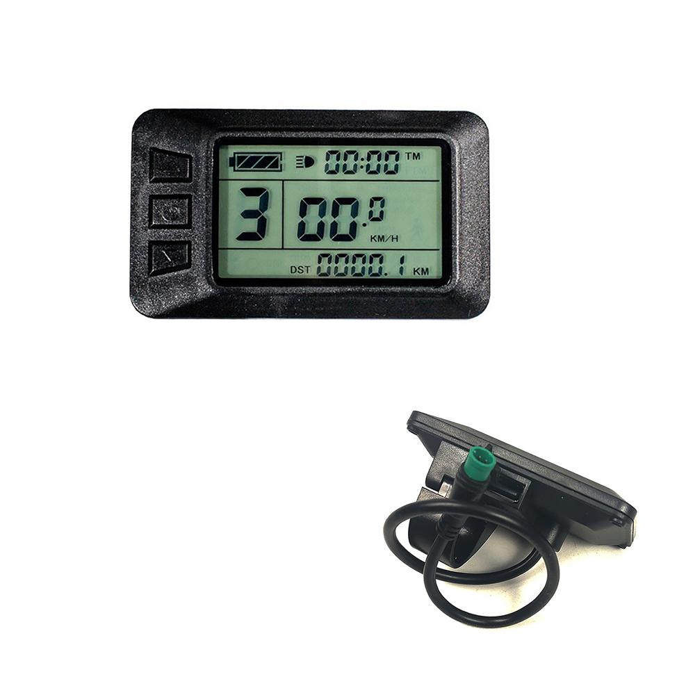 LCD Speedometer Display Electric Bike E-bike For Kunteng (KT) 24/36/48V KT-LCD7U