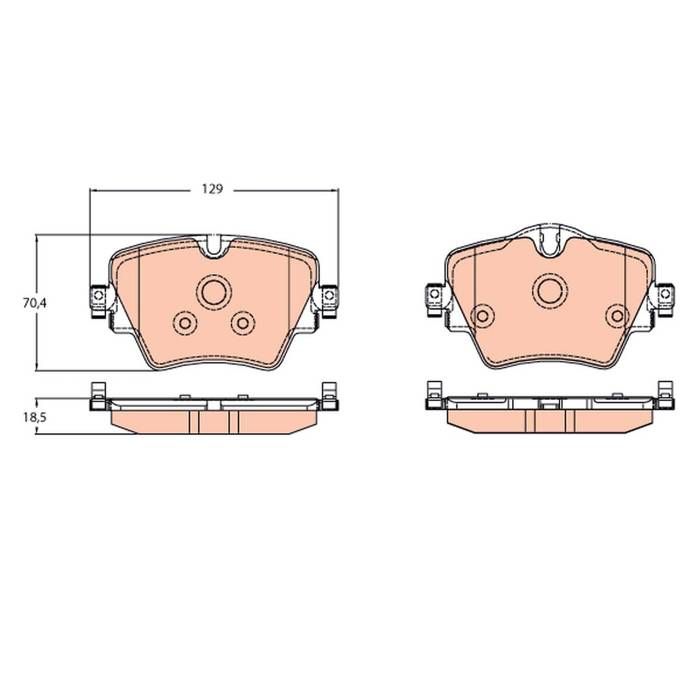 Trw plaquette de frein gdb2098