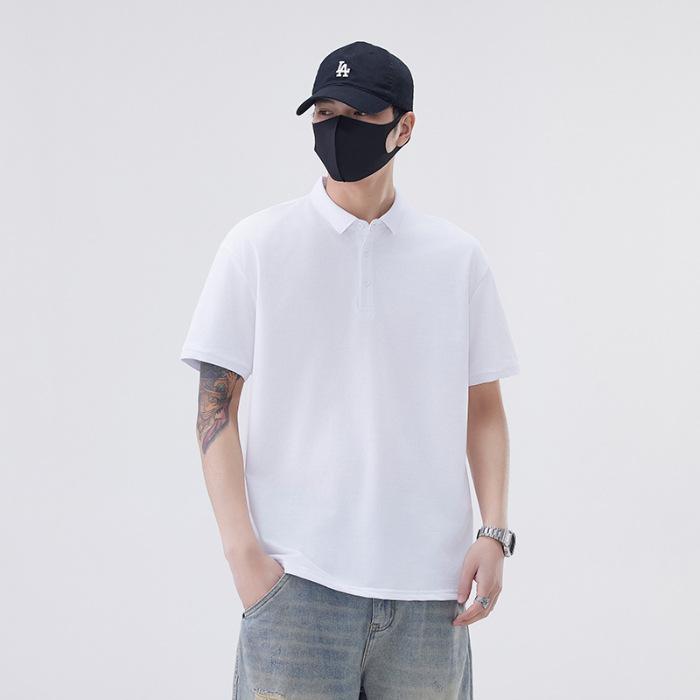 New Summer T-shirt Loose Trendy Lapel Short-sleeved POLO Shirt T-shirt