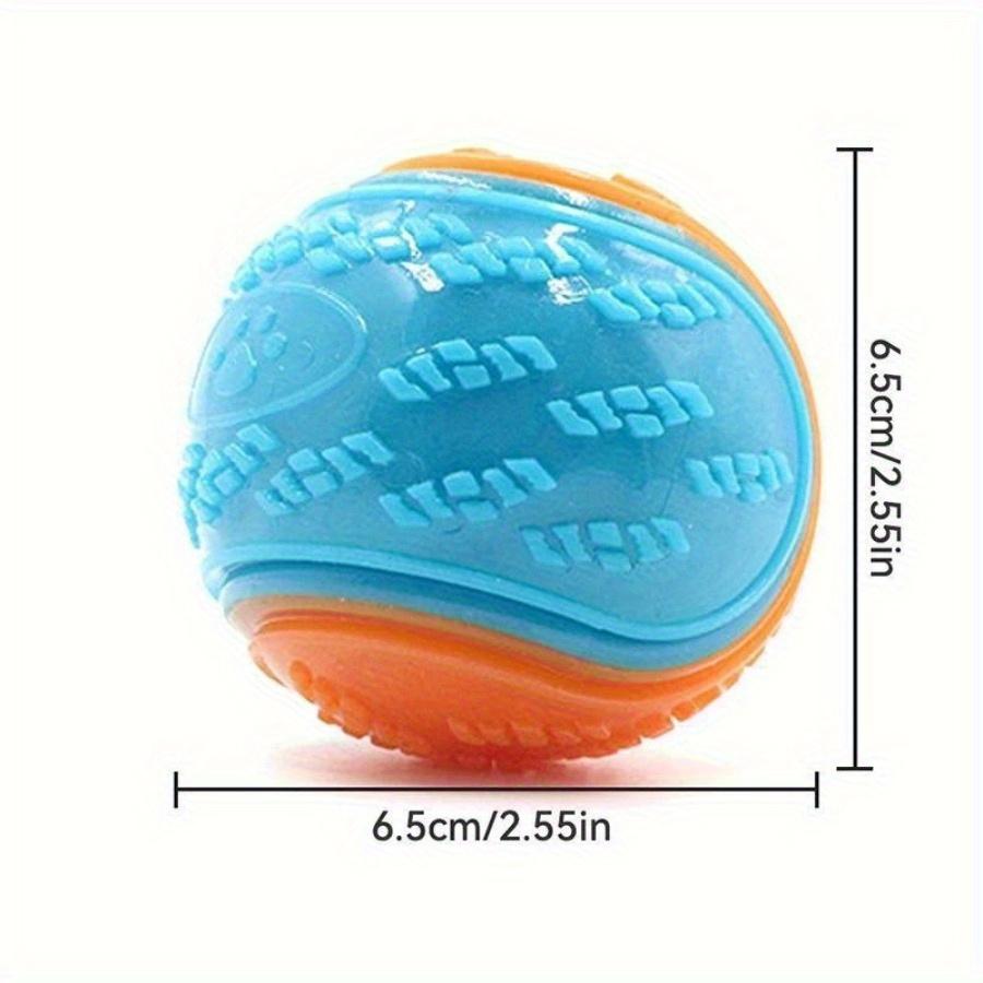 Squeaky TPR Dog Ball Toy - Durable, Bite-Resistant Chew Toy for Dental Health & Interactive Play, Random Color