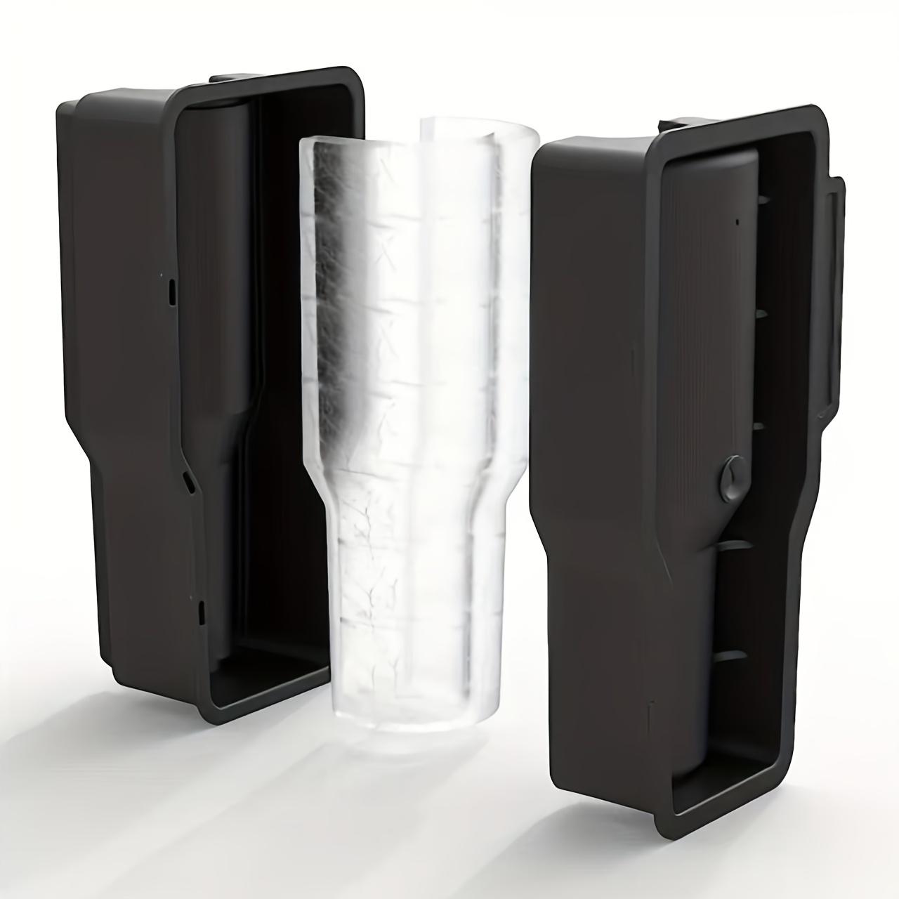 

1 шт. 30 унций 40 унций Стакан для воды Форма для льда с крышкой и контейнером для хранения, Легко извлекаемый ледогенератор, Подходит для путешествий с виски и коктейлями, Не содержит BPA 1pc чёрный