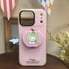 Film-Style Cute Cartoon MagSafe Magnetic Bracket with Strong Adsorption and Retractable Desktop Airbag for Trendy Females
