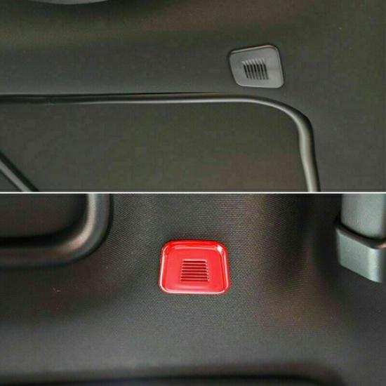 Top Roof Microphone Cover Trim for Dodge Challenger/Charger 15+ Red Accessories