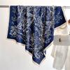 Design Luxury 90cm Twill Silk Women Scarf Sunscreen Foulard Shawl Hijab Female Hair Hijab Wraps Neckerchief Bandanda Echarpe