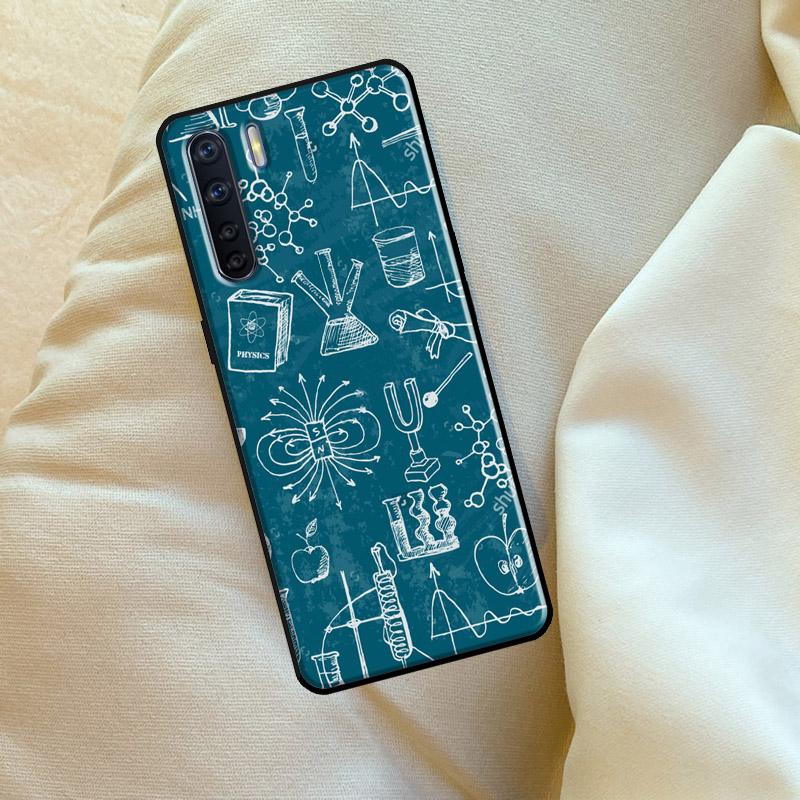 Science Chemistry Formulas For OPPO A17 A57 A77 A5 A9 A53S A52 A72 A96 A76 A16 A54 A74 A94 A38 A58 A78 A15 A79 Case