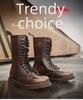 Trendy Summer 2022 Outdoor Lace-Up Leather Boots for Couples