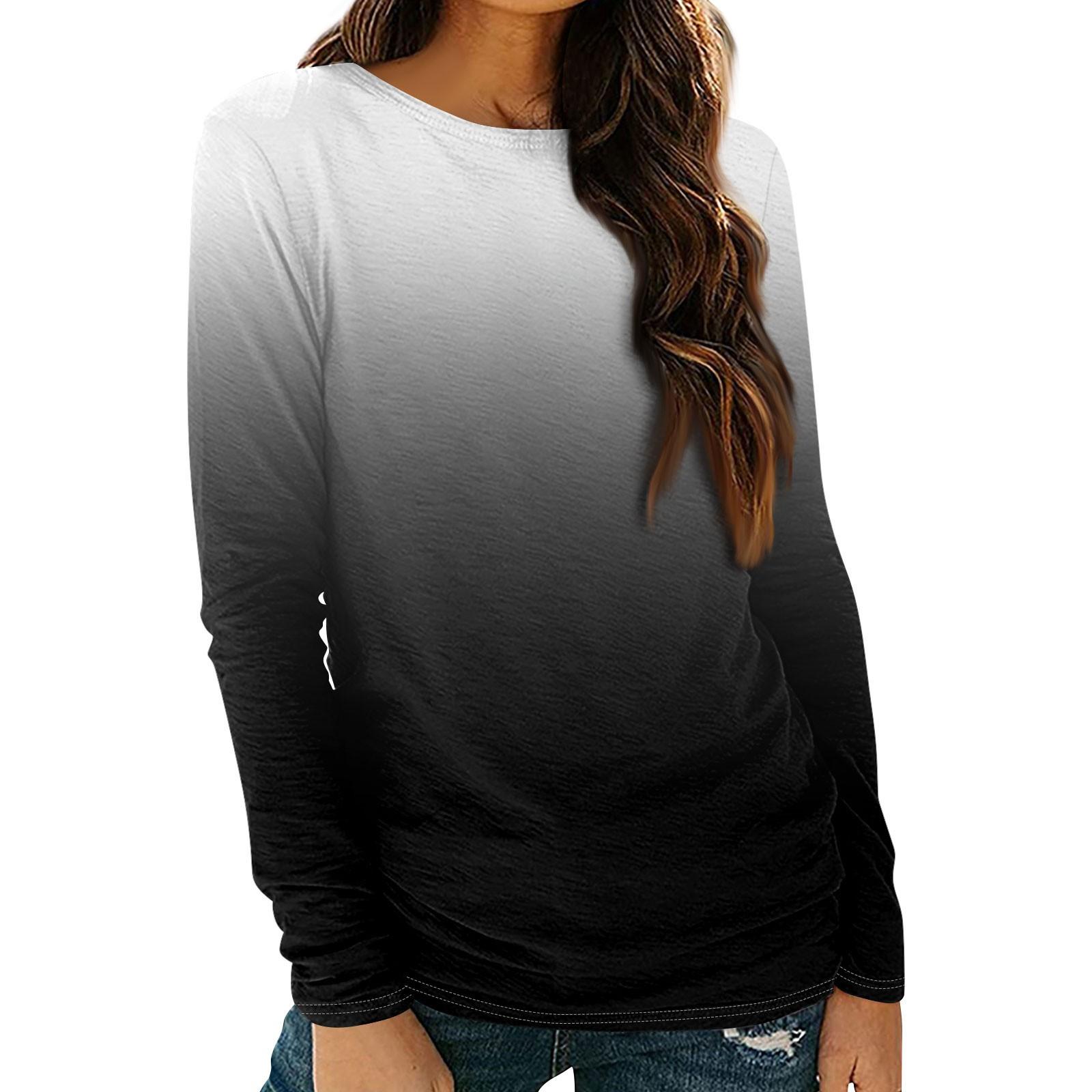 Женские рубашки с длинным рукавом и круглым вырезом — фото 3