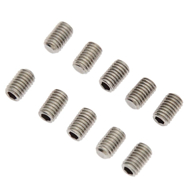 10 Pcs Stainless Steel Surfboard Grub Screws 5mm Fin Plug Screws Replacement Surfboard Fin Screws Surfing Accessories