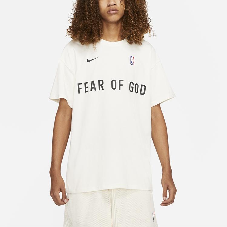 Nike X Fear of God x NBA Maglietta a Maniche Corte da Uomo 'Beige' da Uomo CU4699-133