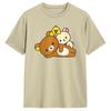 Men Women T Shirt Rilakkuma Bear Face T-Shirts Fashion Beach Tee Shirt Y2K Basic Pattern Cotton Clothes Gift Idea