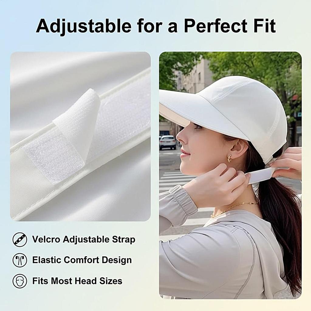 Sun Hat with Wide Brim UV Protection Adjustable Breathable Sunhat Sun Protection Anti-UV Peaked Cap Outdoor Sunshade