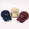 Ladies autumn and winter fashion letter embroidered cap shopping trip student couple sunshade baseball cap
