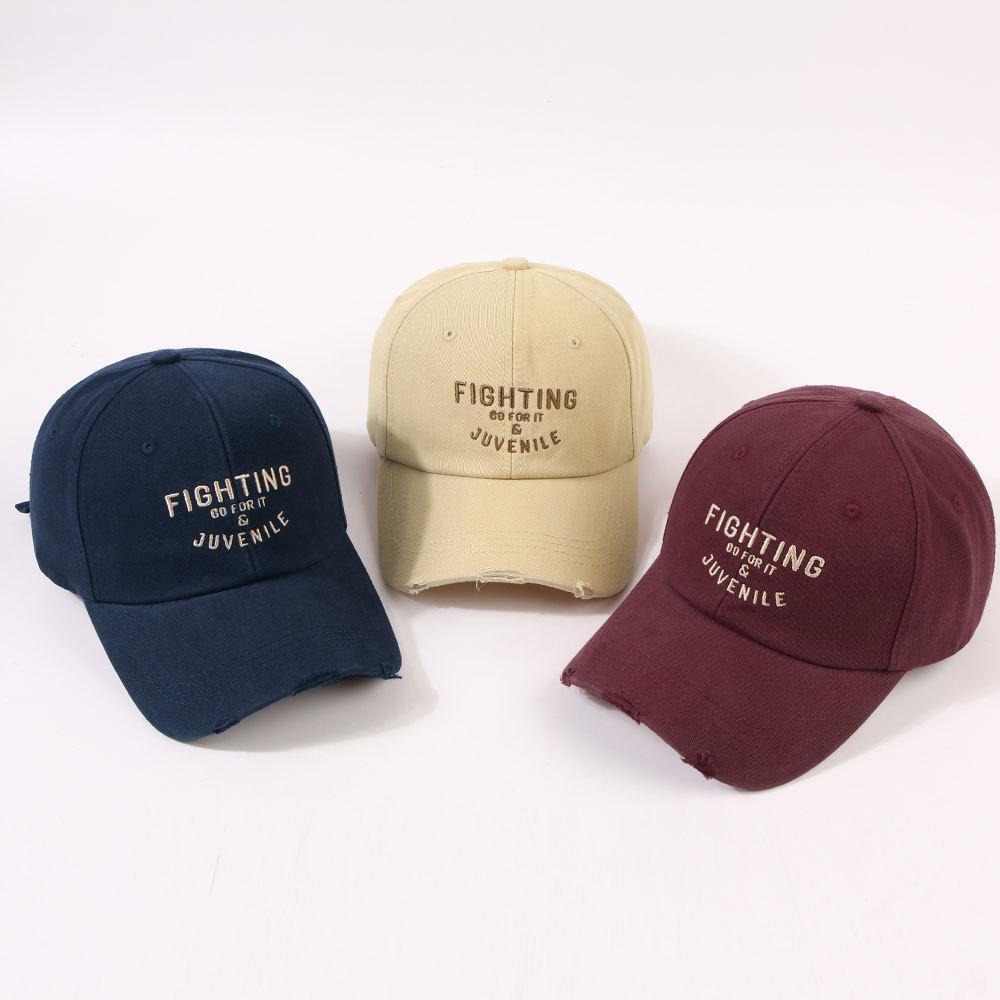 Ladies autumn and winter fashion letter embroidered cap shopping trip student couple sunshade baseball cap