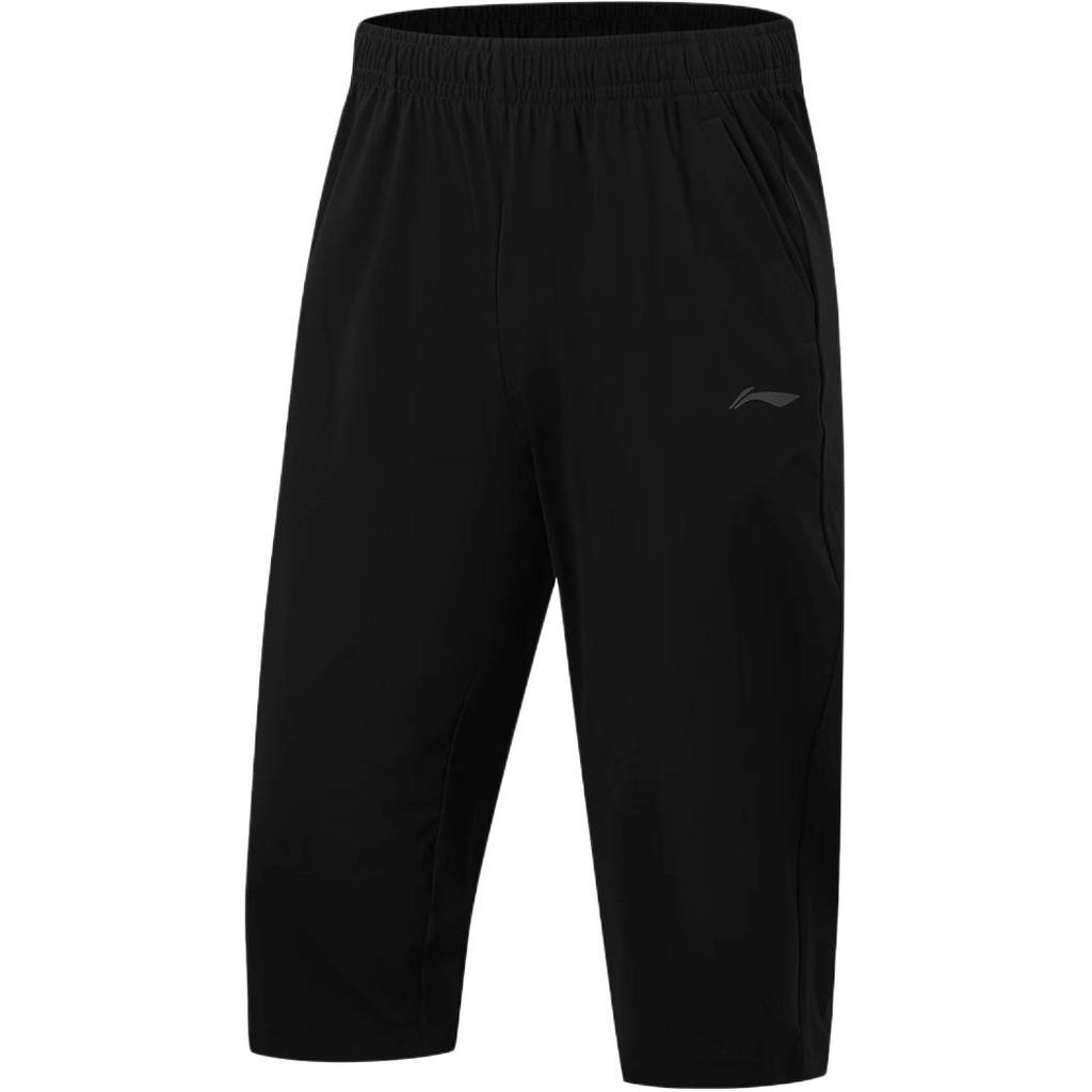 Li-Ning Quick-Drying Comfortable Solid Color Seven-Point Sports Shorts Men shorts AKYW269-1